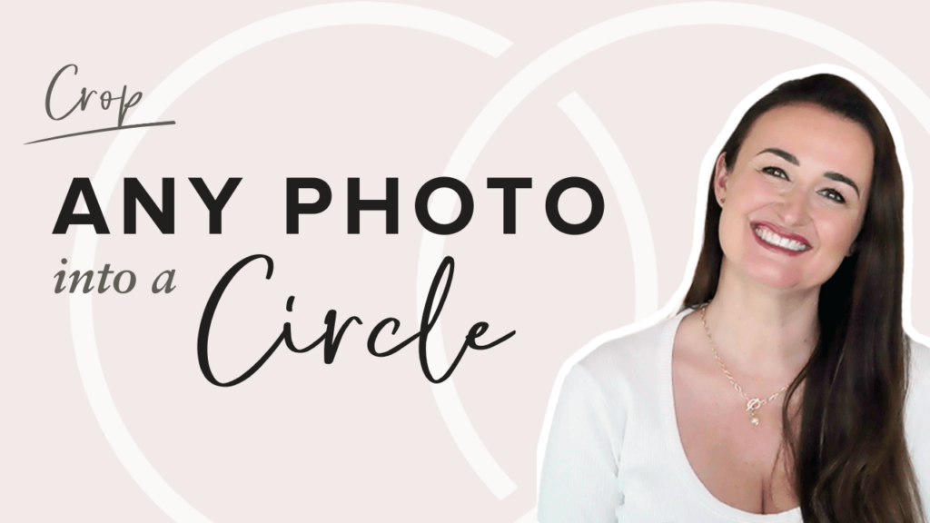 How to crop a photo into a circle on Canva for your website