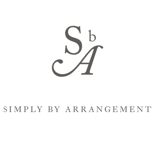 Simply by Arrangement logo in Opal and Onyx colours